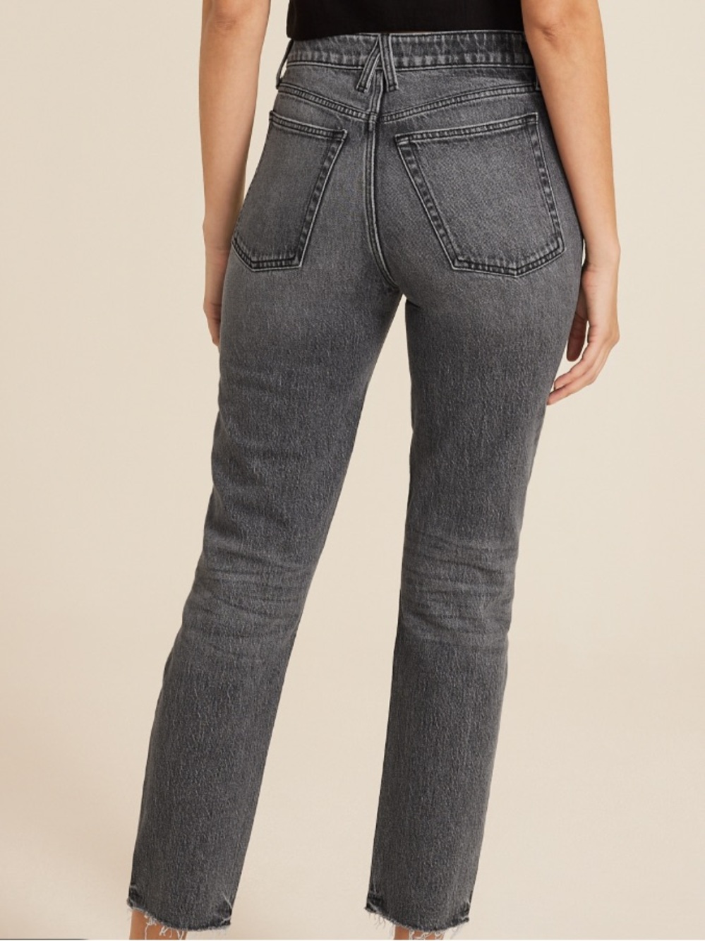 Goldie Blues Maurices Women High-Rise Taper Ankle Black Denim Jeans Size 8 Long